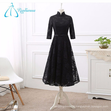 Latest Style New Design Lace Sashes Black Prom Dress